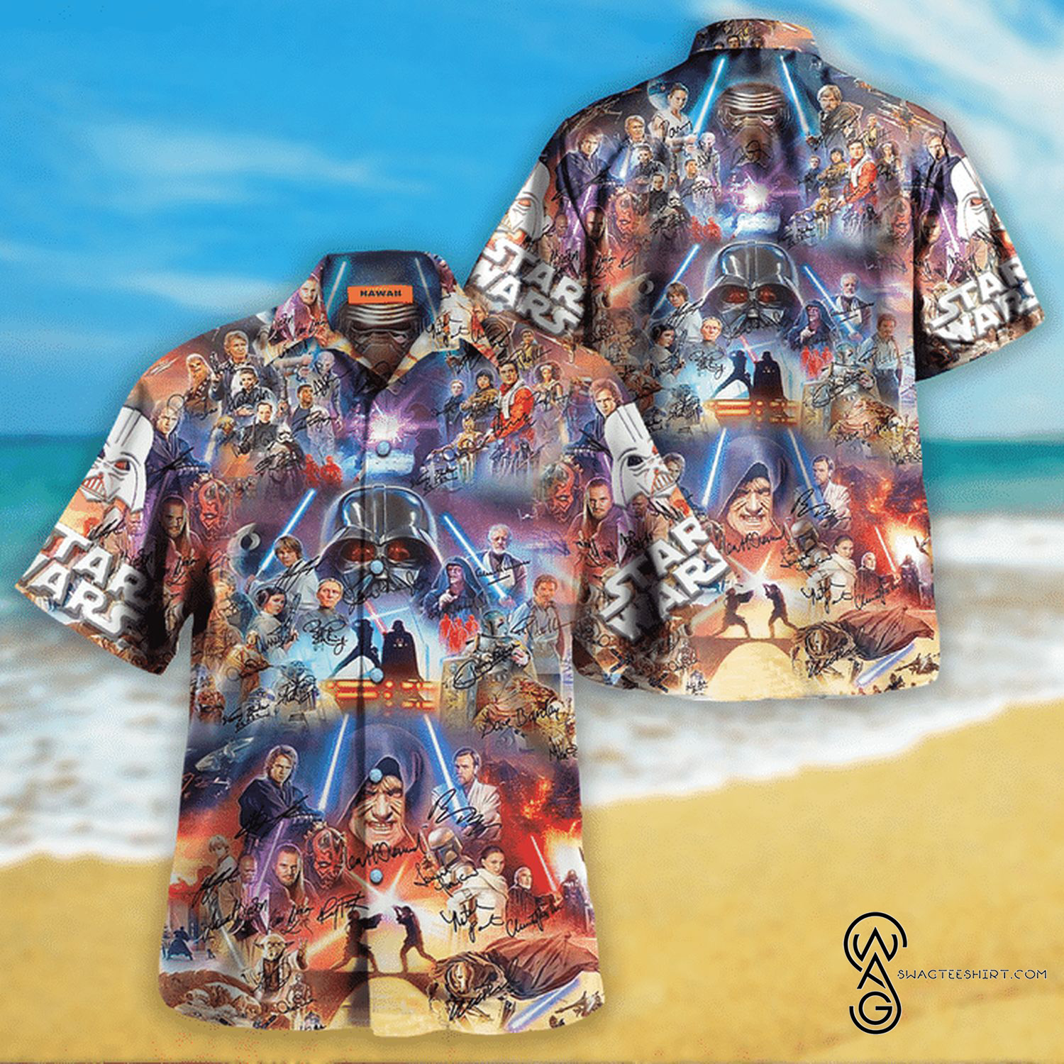 [Top Trending] SW Mandalorian Surfing Casual Summer Beach Full Printing Hawaiian Shirt